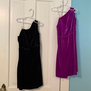 2 velvet dance dresses